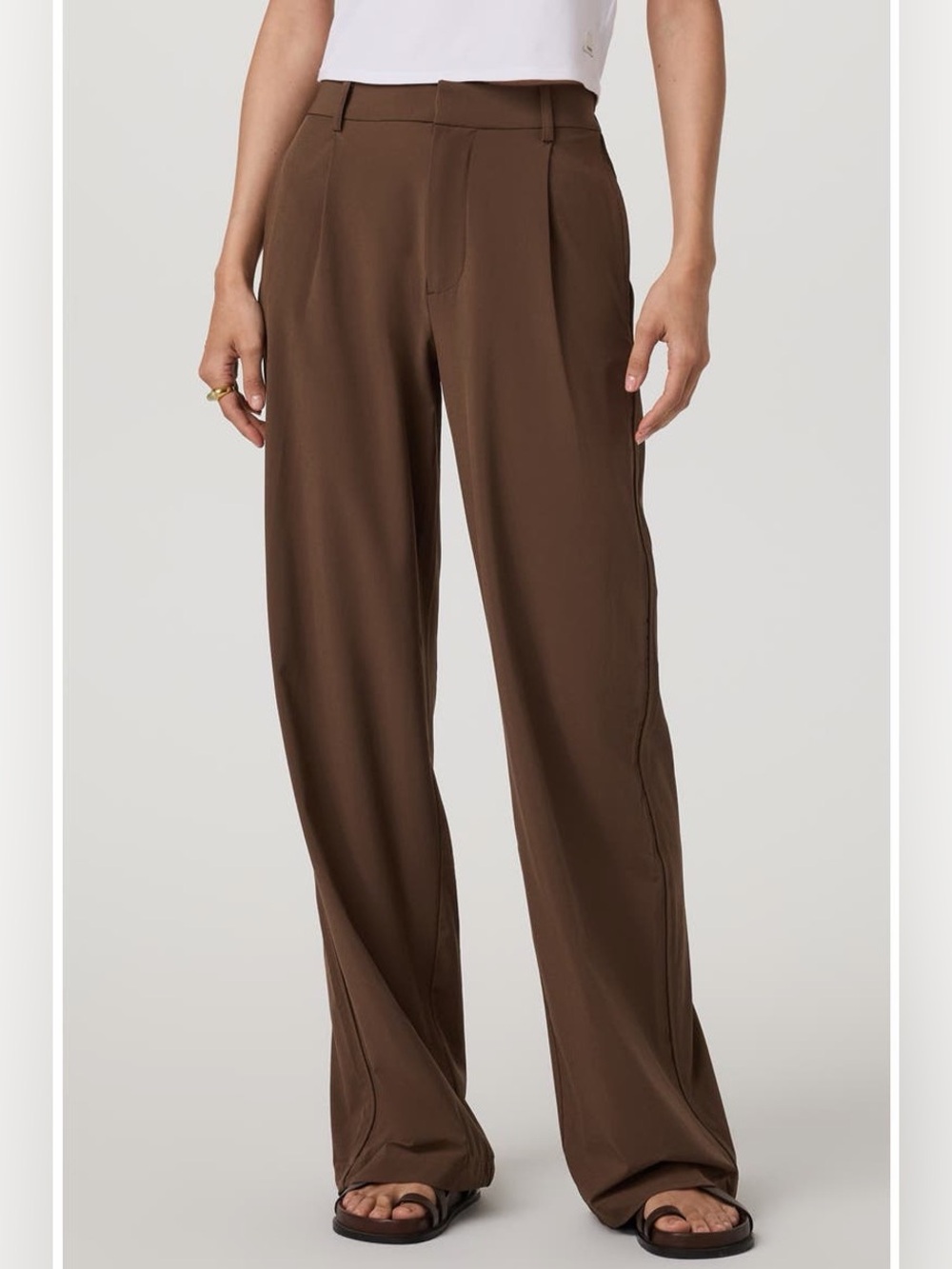 Vuori Villa Trousers - Size L - Color: Espresso